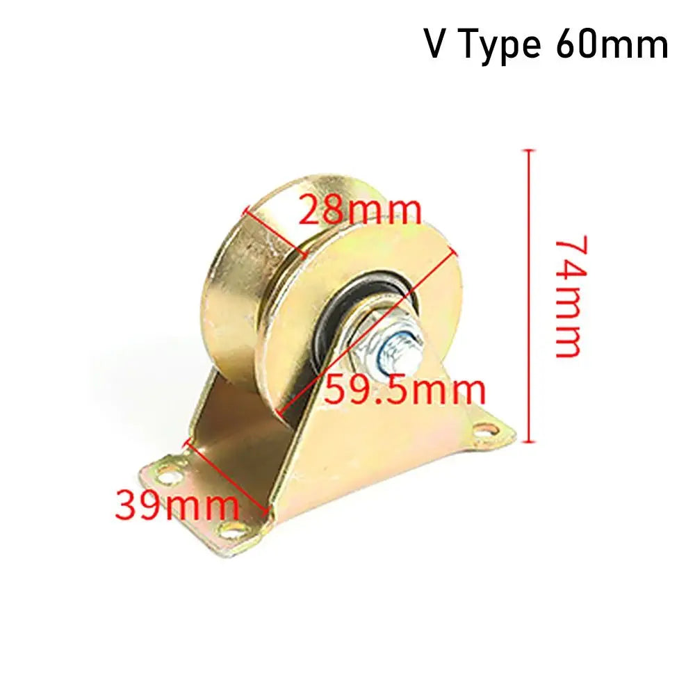 U/V/H Track Wheel Bearing Pulley – Sliding Door Roller Sliding Door Roller SWANS V Type 60mm