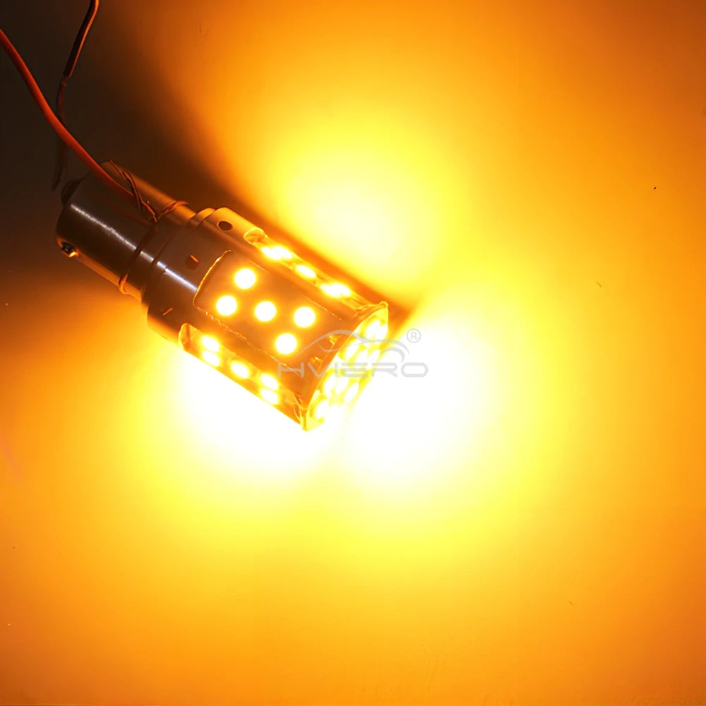 P21W 1156 BA15S Canbus LED Bulb 2800LM Turn Signal Amber/White Automotive LED Bulb SWANS Amber Light T20 7440