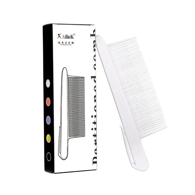 YOVIP Wide Tooth Hair Sectioning Clip – Salon Styling Comb Hair Sectioning Clip SWANS White