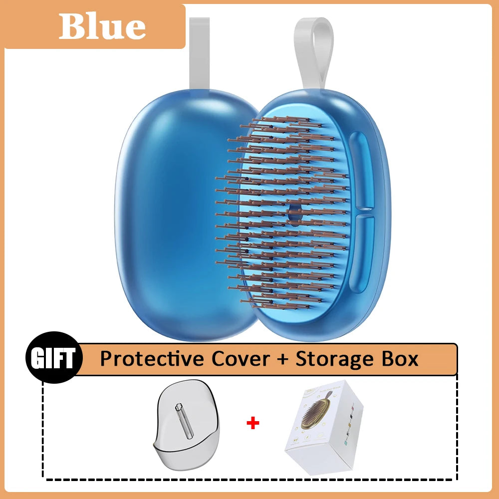 YIBER Hair Roots Massage Brush – Scalp & Detangling Comb Scalp Massage Brush SWANS Blue