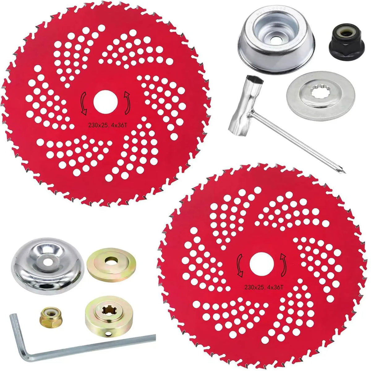 9" 36-Tooth Carbide Tipped Brush Cutter Blade for Trimmer Brush Cutter Blade SWANS C