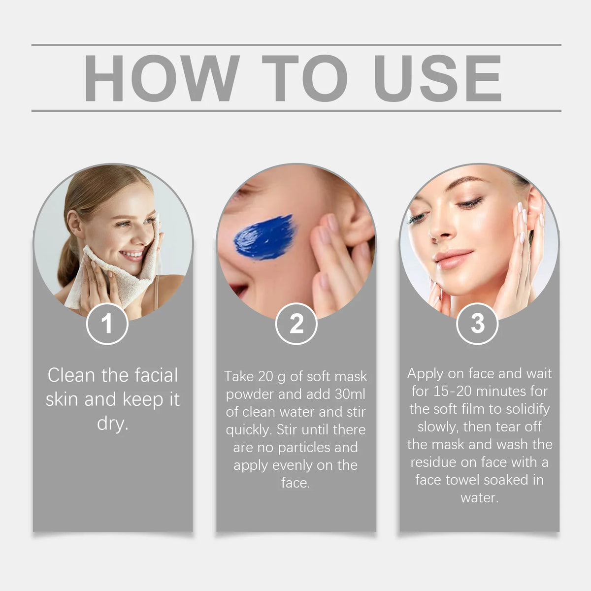 VIARELINE Firming Facial Mask Powder – Brightening 100g Facial Mask Powder SWANS
