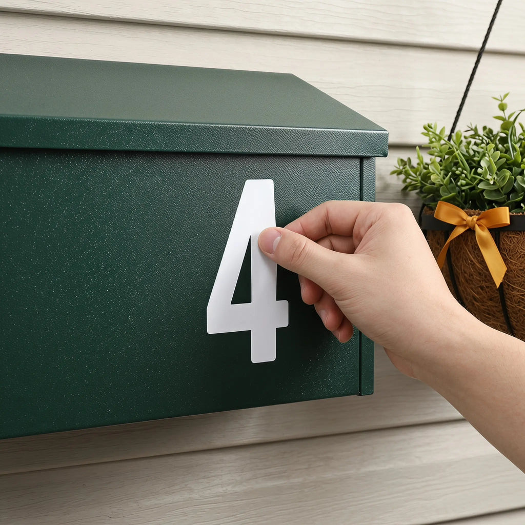 Waterproof House Number Stickers – 8 Sheets, Mailbox & Door Address Number Stickers SWANS