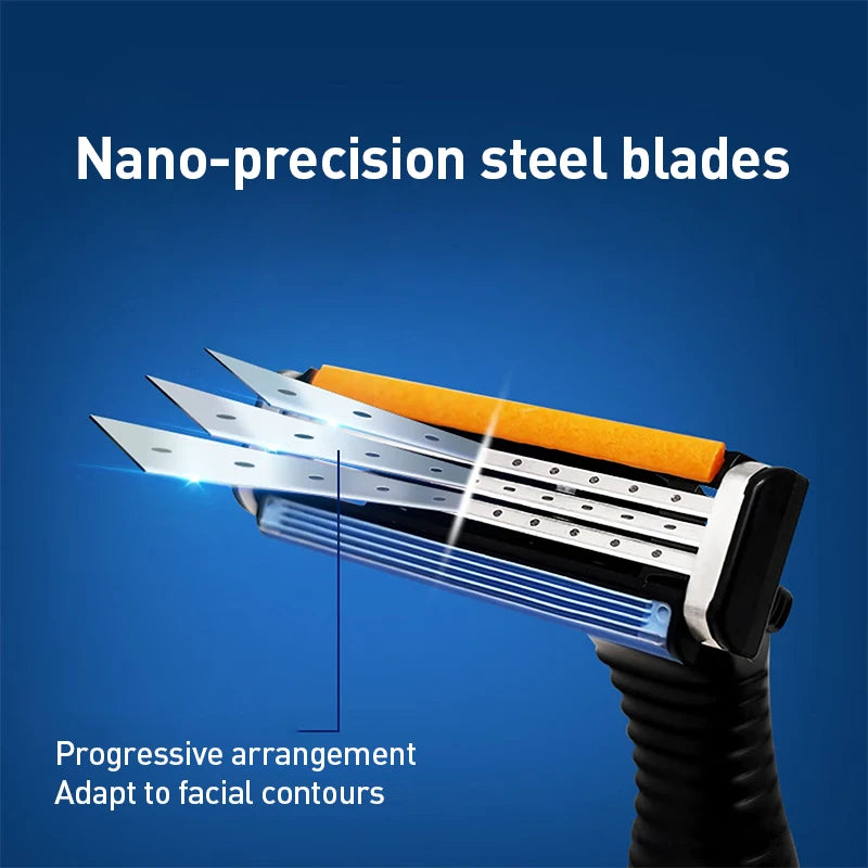Gillette Sensor 3 Replacement Razor Heads 8-Pack | 3-Layer Blades Replacement Razor Cartridges SWANS