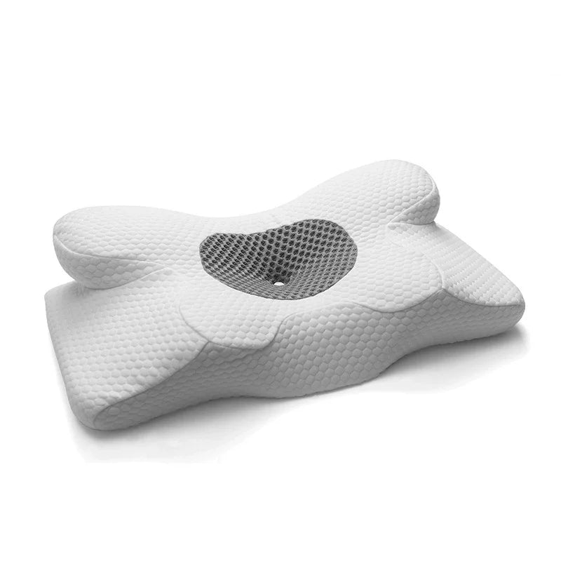 SWANS Memory Foam Contour Neck Pillow – 100% Cotton Cover Memory Foam Pillow SWANS