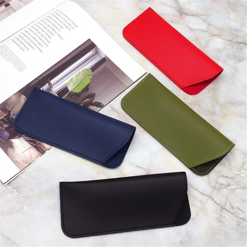 Soft PU Leather Glasses Case – Portable Unisex Eyewear Bag Eyewear Case SWANS