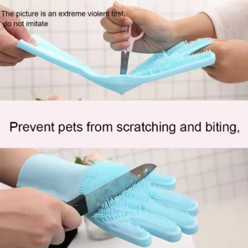SWANS Silicone Pet Grooming & Cleaning Gloves – 1/3/5 Pack Pet Grooming Glove SWANS