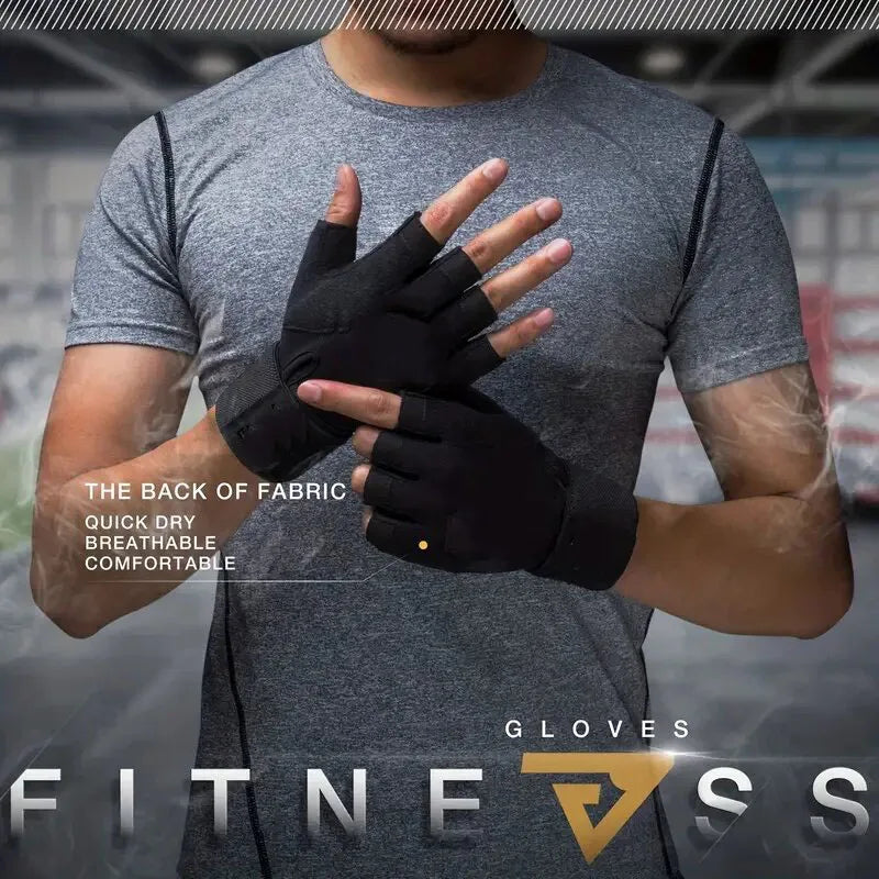 GAFASTWO Half Finger Cycling Gloves – Unisex Fitness Cycling Fitness Gloves SWANS
