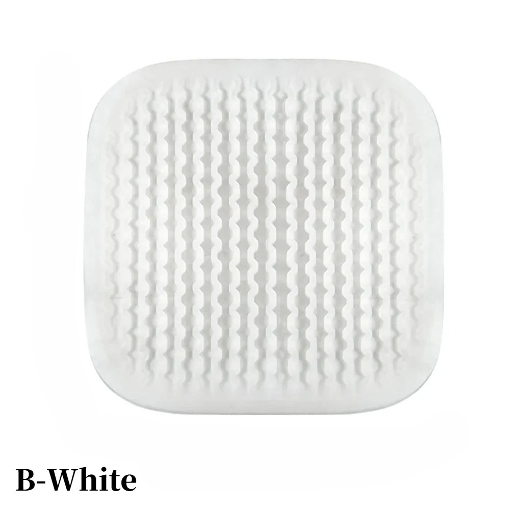 Silicone Hair Catcher – Anti-Clog Shower & Bathtub Drain Filter Silicone Drain Strainer SWANS B-White-1pc