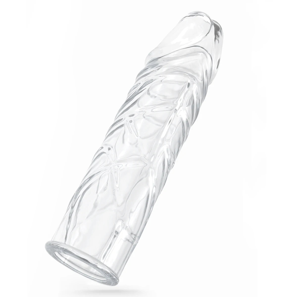 TPE Ribbed Male Extension Sleeve – Reusable Enhancer for Men Male Enhancement Sleeve SWANS lg