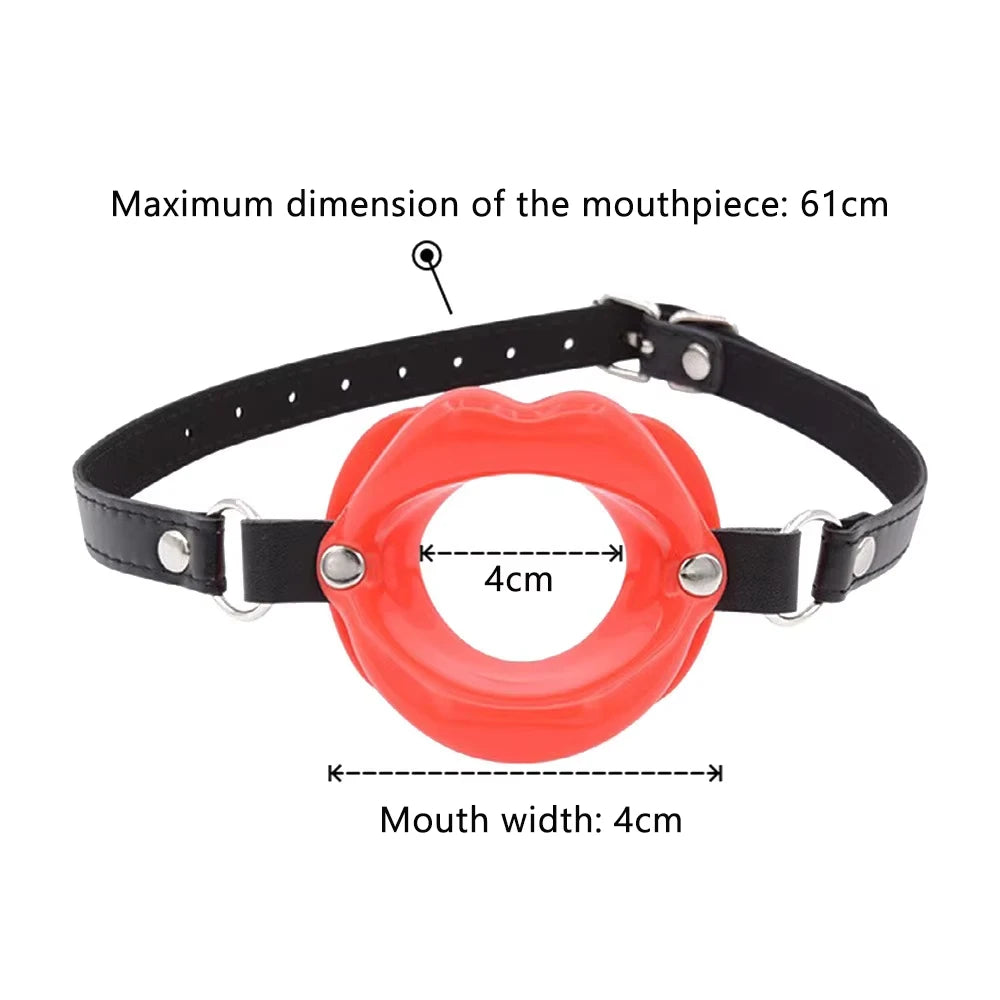 Silicone Mouth Gag Adjustable Strap – 4 Colors Intimate Accessory SWANS