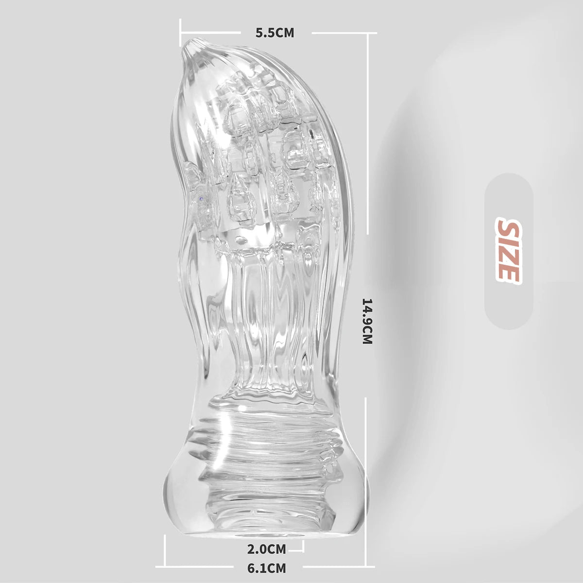 Transparent Male Stroker Cup – Soft TPE Pocket Stimulator Male Stroker Cup SWANS