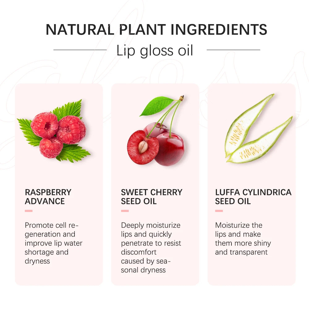 Lakerain Crystal Lip Oil – Hydrating Plumping Gloss 6ml Lip Oil Gloss SWANS