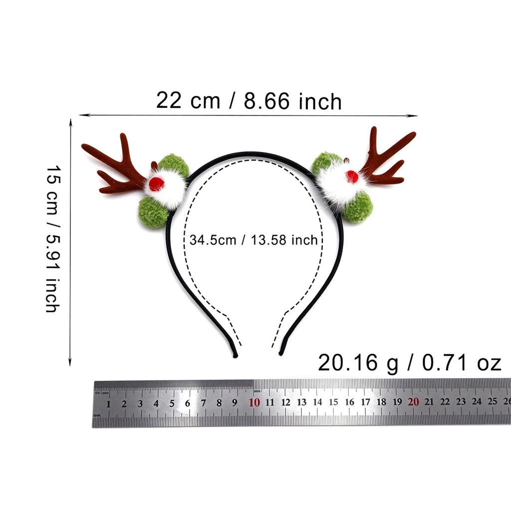 Christmas Reindeer Antler Headband for Kids & Adults Festive Headband SWANS