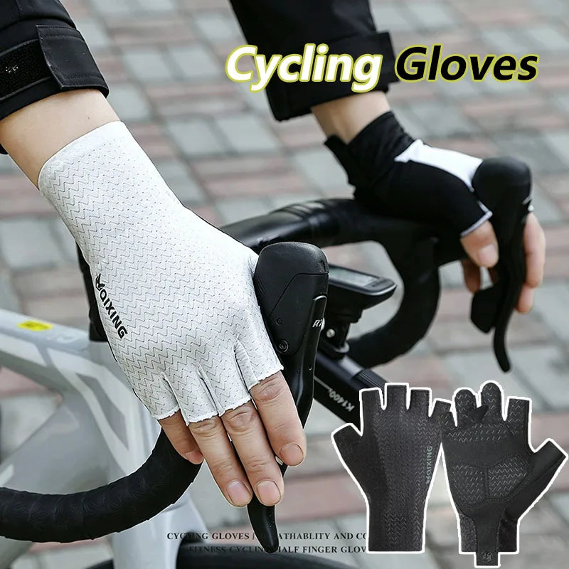 Fingerless Cycling Gloves Anti-Slip MTB Road Bike – GAFASTWO Cycling Gloves SWANS