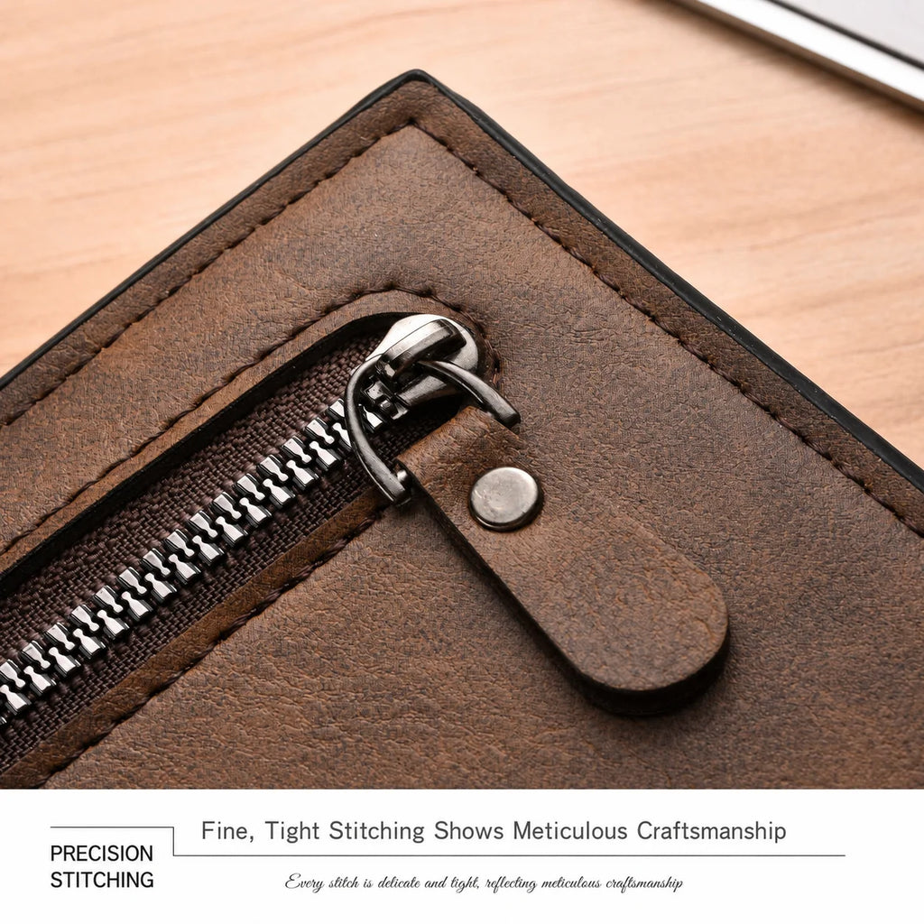 Long PU Leather Wallet – Multi-Card Organizer & Wrist Strap PU Leather Wallet SWANS