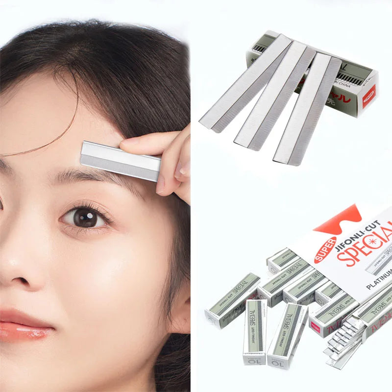 50/100 Pack Mini Eyebrow Razors – Stainless Steel Trim Blades Eyebrow Razor SWANS