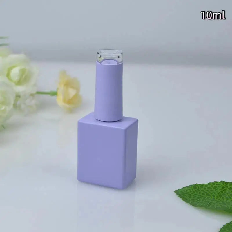 Empty Glass Nail Polish Bottles with Brush 10ml 15ml Nail Polish Bottle SWANS A2