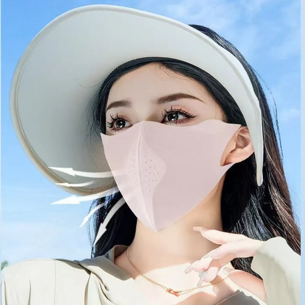 Ice Silk UV Protection Face Mask – Breathable Unisex Outdoor Outdoor Face Mask SWANS