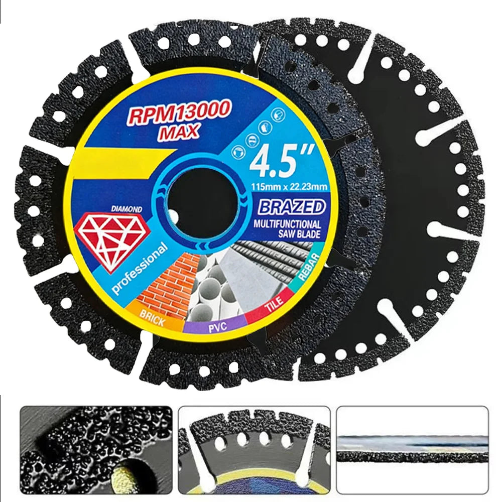 3-Pack Diamond Angle Grinder Cutting Discs – 22mm Multi-Use Diamond Cutting Disc SWANS