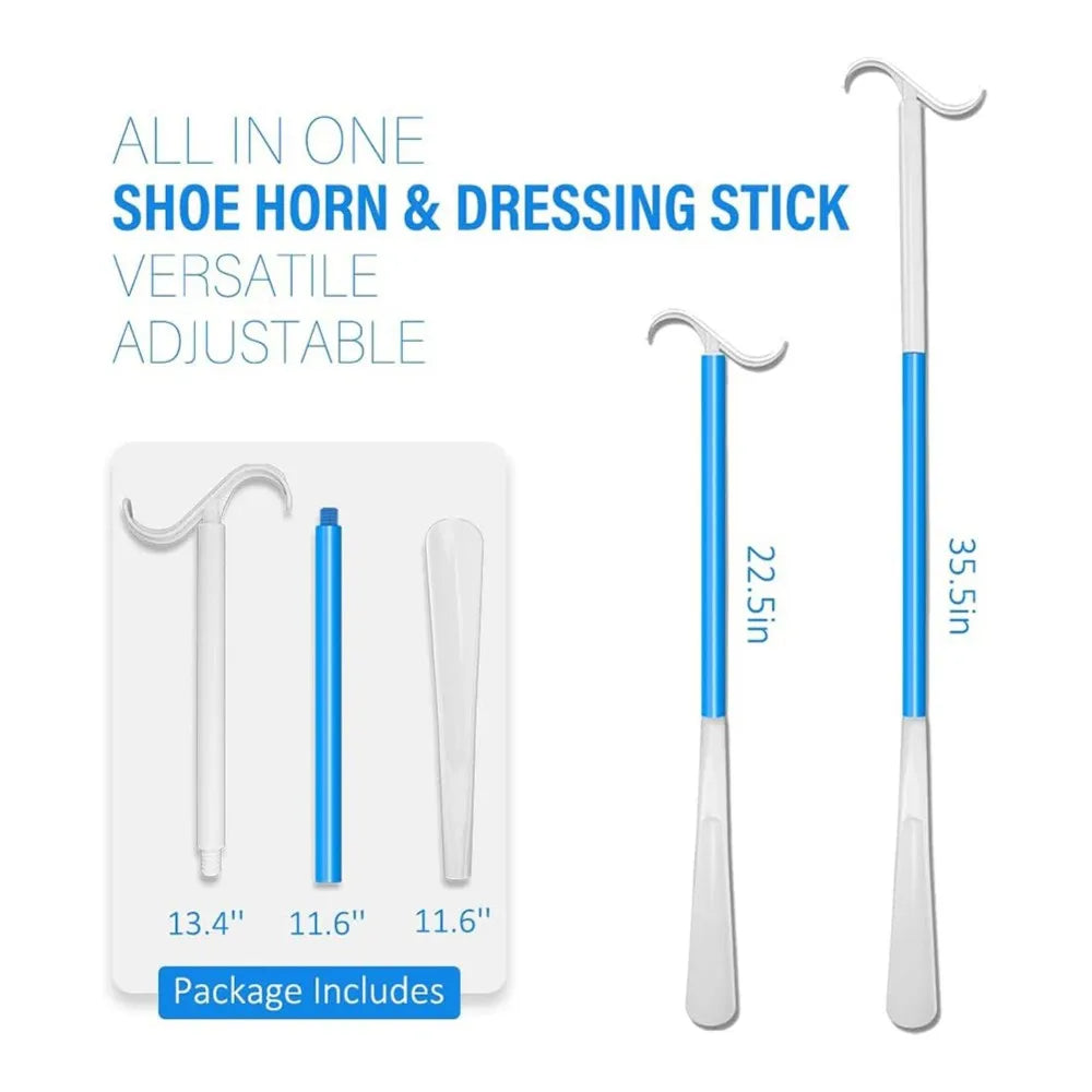 SWANS Adjustable Long Handle Shoe Horn & Dressing Aid Set Dressing Aid Set SWANS