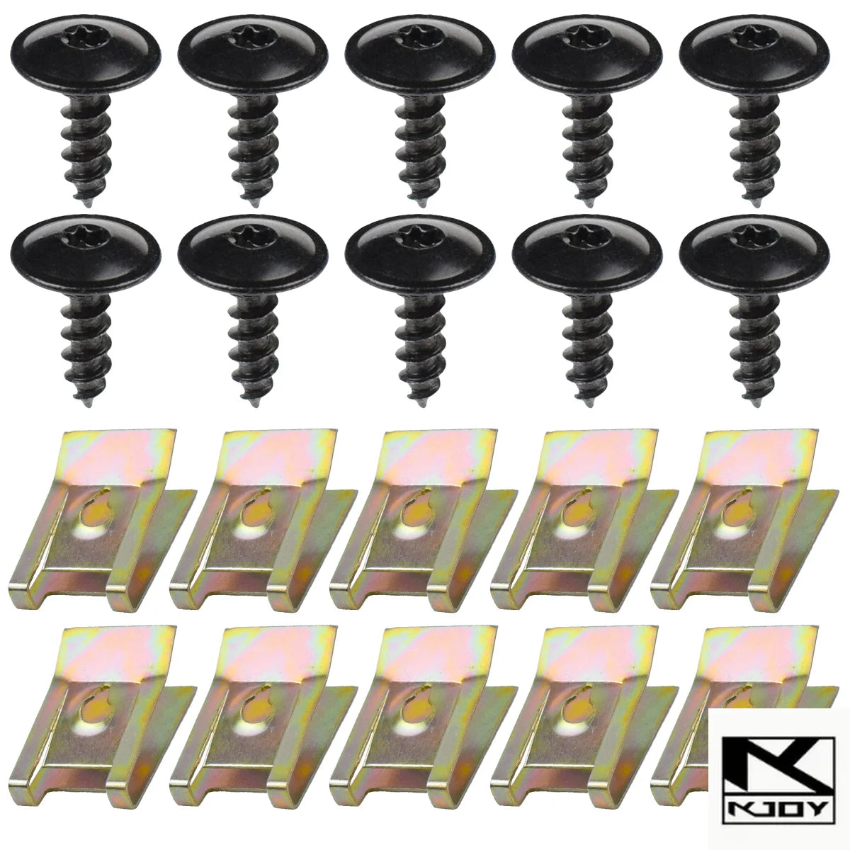 KKJOY Engine Undertray Clips & Screws N90974701 for VW Audi Undertray Fastener Kit SWANS