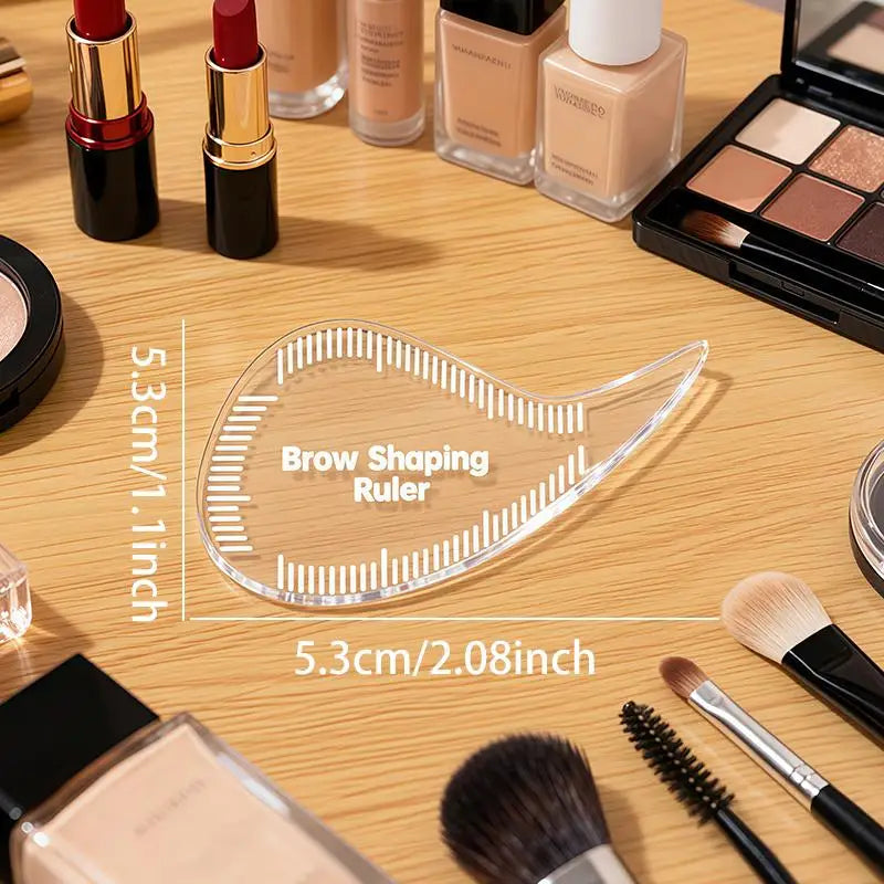 Tear Drop Arch Brow Mapping Ruler – PMU Eyebrow Stencil Brow Mapping Tool SWANS 1Pcs