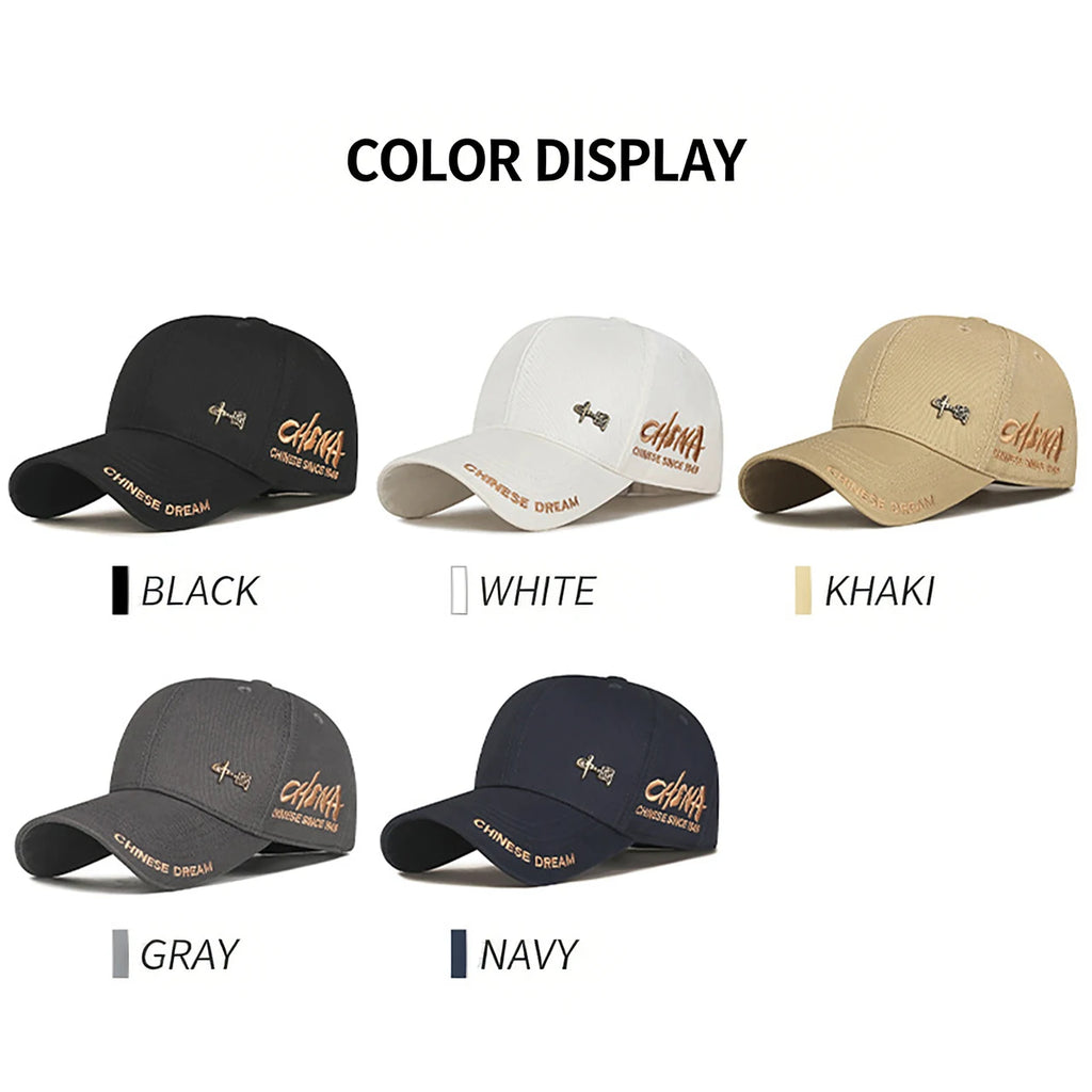 FAITOLAGI Long Brim Embroidered Baseball Cap – Adjustable Hat Embroidered Baseball Cap SWANS