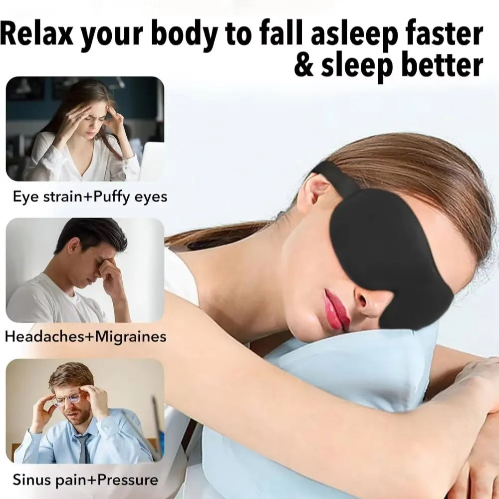 3D Sleep Mask – Memory Foam Light-Blocking Eye Mask Sleep Eye Mask SWANS
