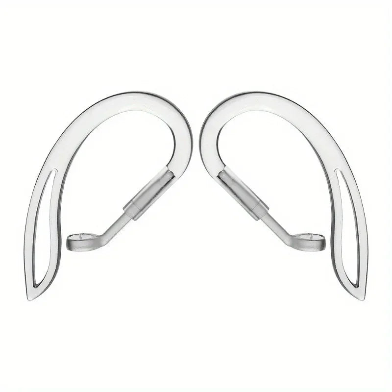 Silicone Ear Hooks for Wireless Earphones – Anti-Slip Sports Clip Earphone Accessories SWANS Transparent1pair