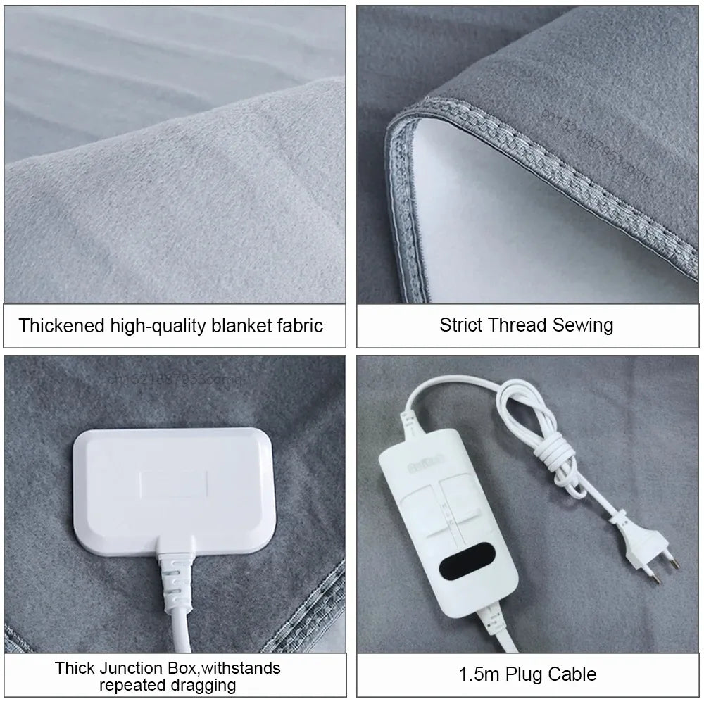 YTYIN Electric Heated Blanket 220V EU – Constant Temp Control Electric Heated Blanket SWANS