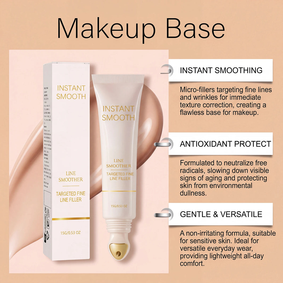 Zephoco Matte Face Primer – Pore Minimizing 16HR Oil Control Makeup Primer SWANS