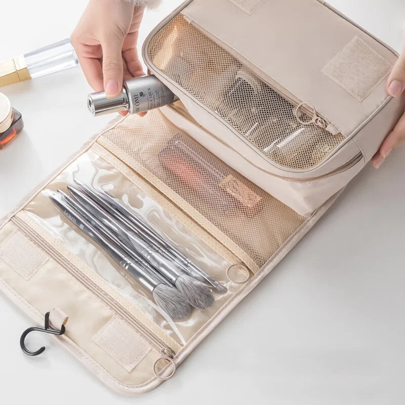 SWANS Hanging Travel Toiletry Bag – Water-Resistant Cosmetic Organizer Travel Toiletry Bag SWANS