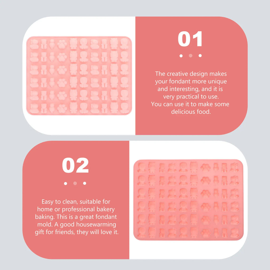ROSENICE Silicone Fondant Mold – Cartoon Candy & Chocolate Mold Silicone Baking Mold SWANS