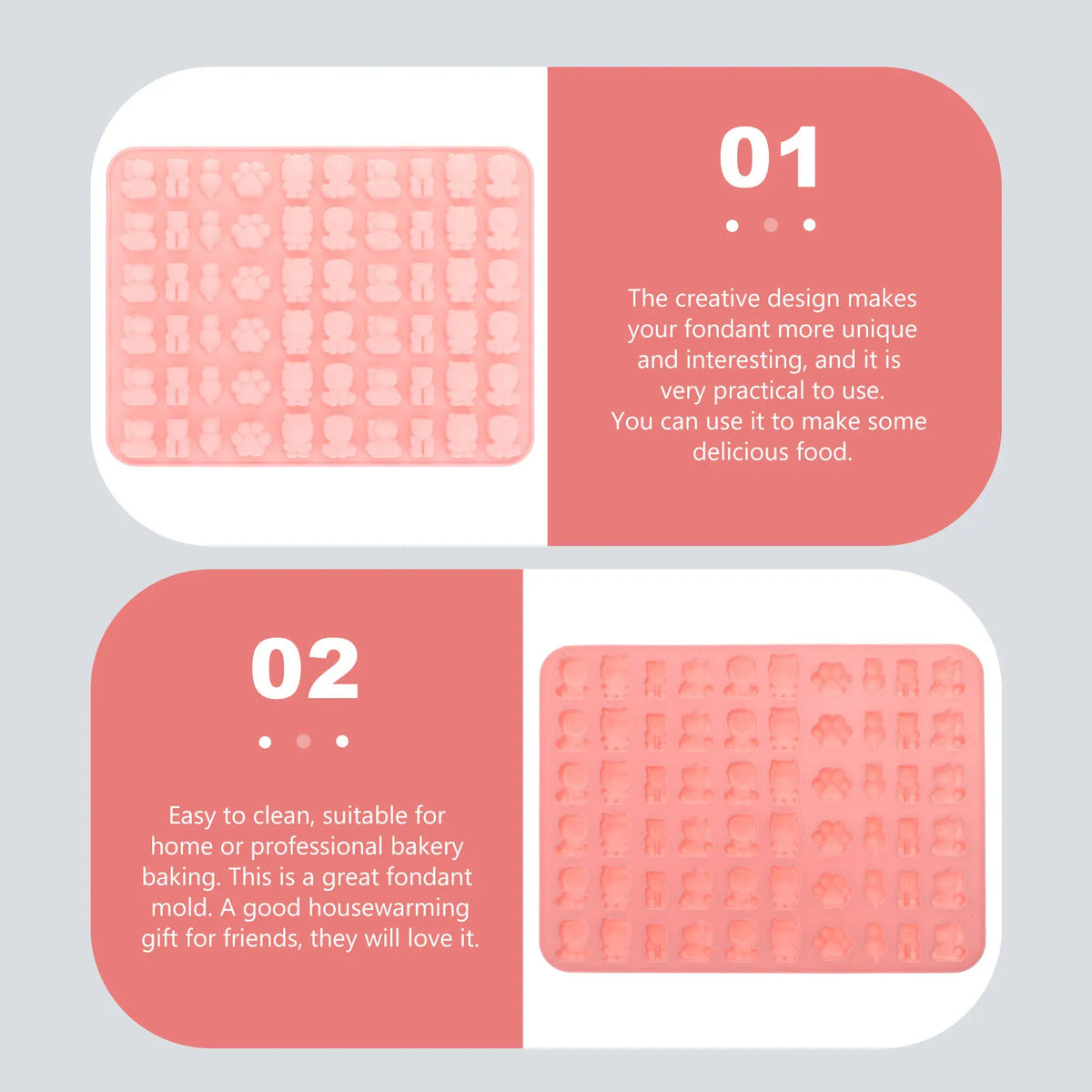 ROSENICE Silicone Fondant Mold – Cartoon Candy & Chocolate Mold Silicone Baking Mold SWANS
