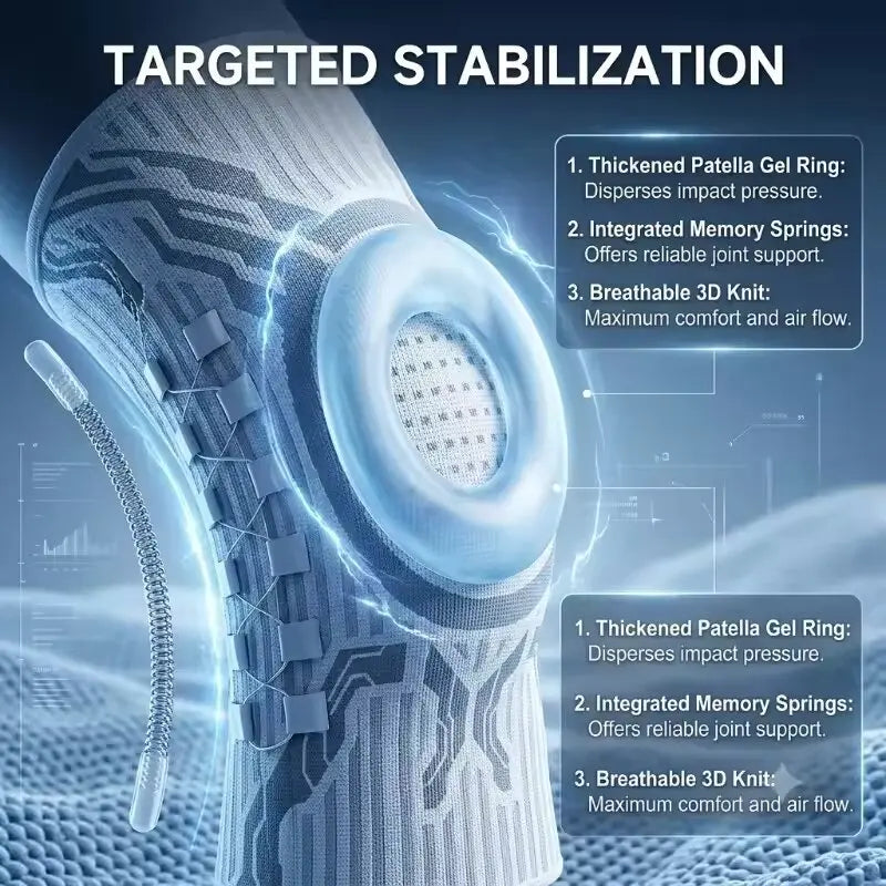 SWANS Knob Knee Brace Patella Gel Pad Compression Support Knee Brace Support SWANS