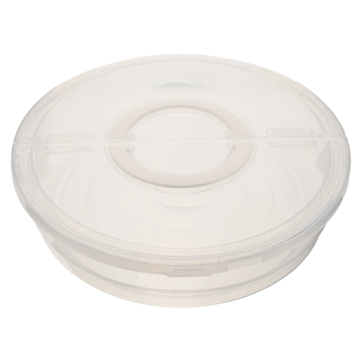Transparent 2-Compartment Pizza & Cake Storage Container Food Storage Container SWANS