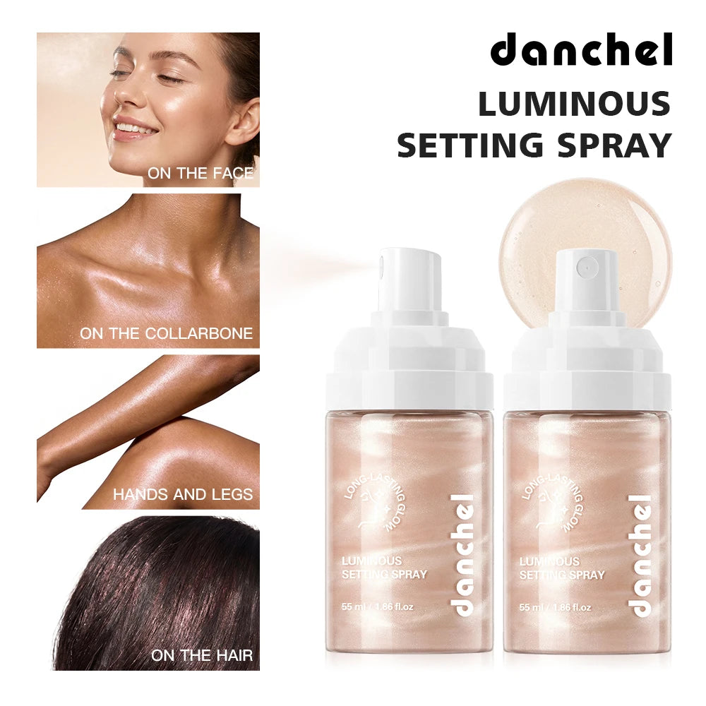 Luminous Setting Spray – Dewy Finish, Long-Lasting Makeup Lock Makeup Setting Spray SWANS