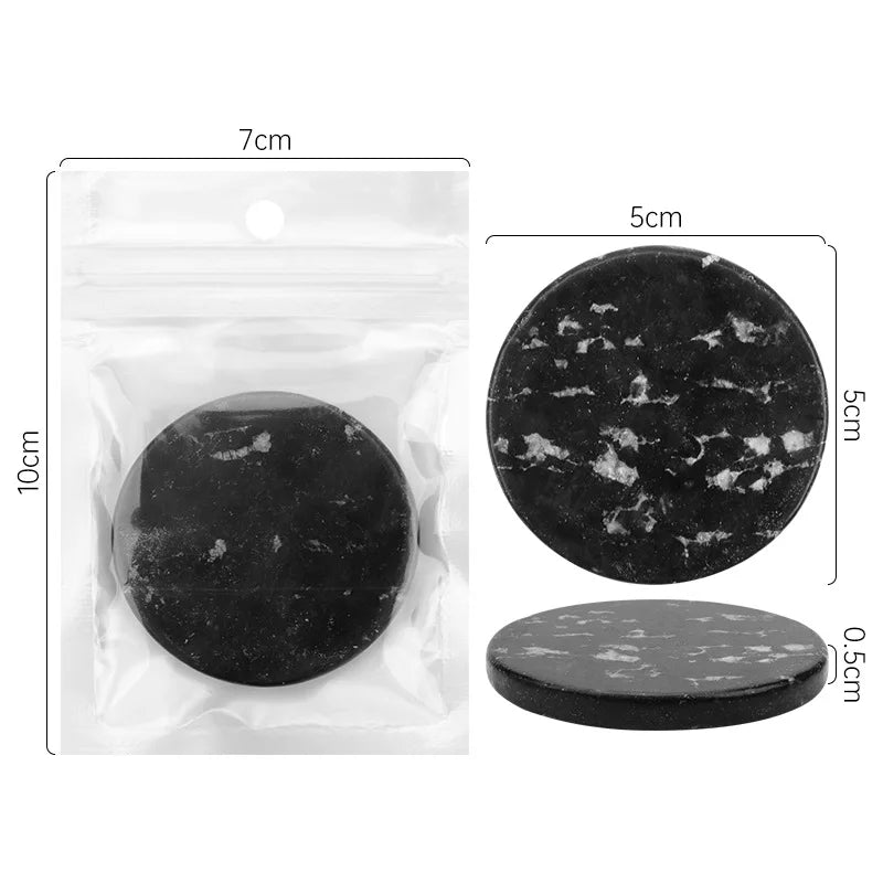 Round Jade Stone Glue Pallet for Eyelash Extension Adhesive Lash Glue Pallet SWANS