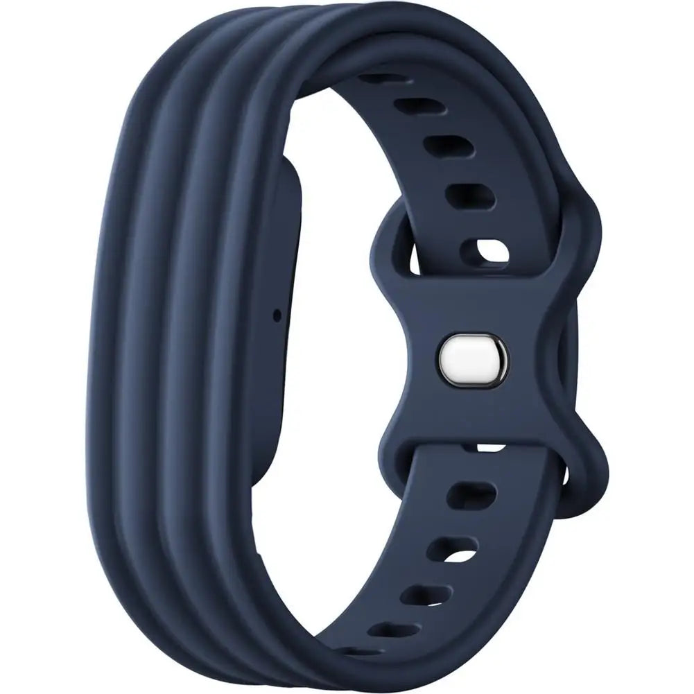 Silicone Watch Band for Google Fitbit Air – Butterfly Buckle Smartwatch Band SWANS Transparent Blue