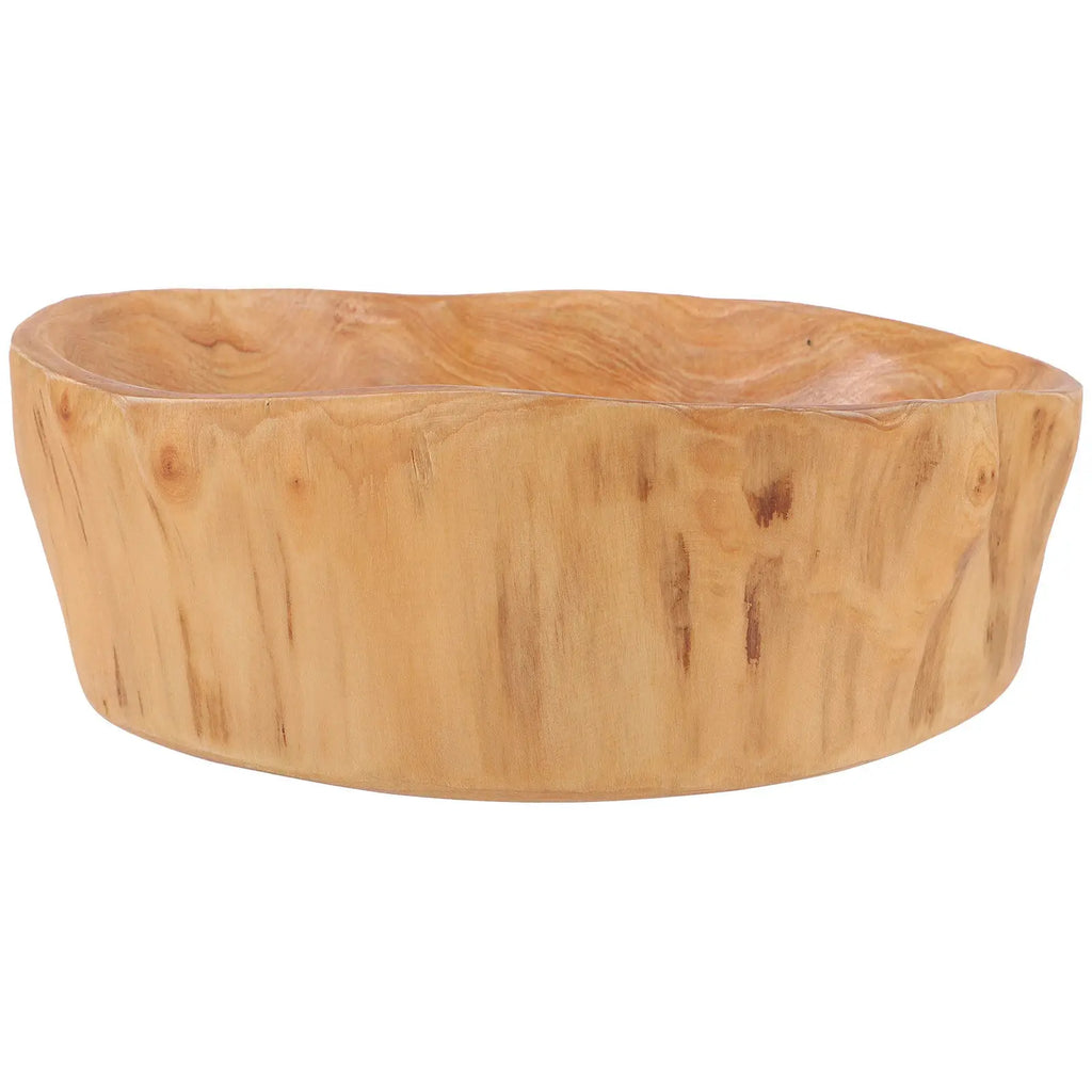 Root Carving Solid Wood Fruit Tray – Natural Decorative Serving Plate Wood Serving Tray SWANS