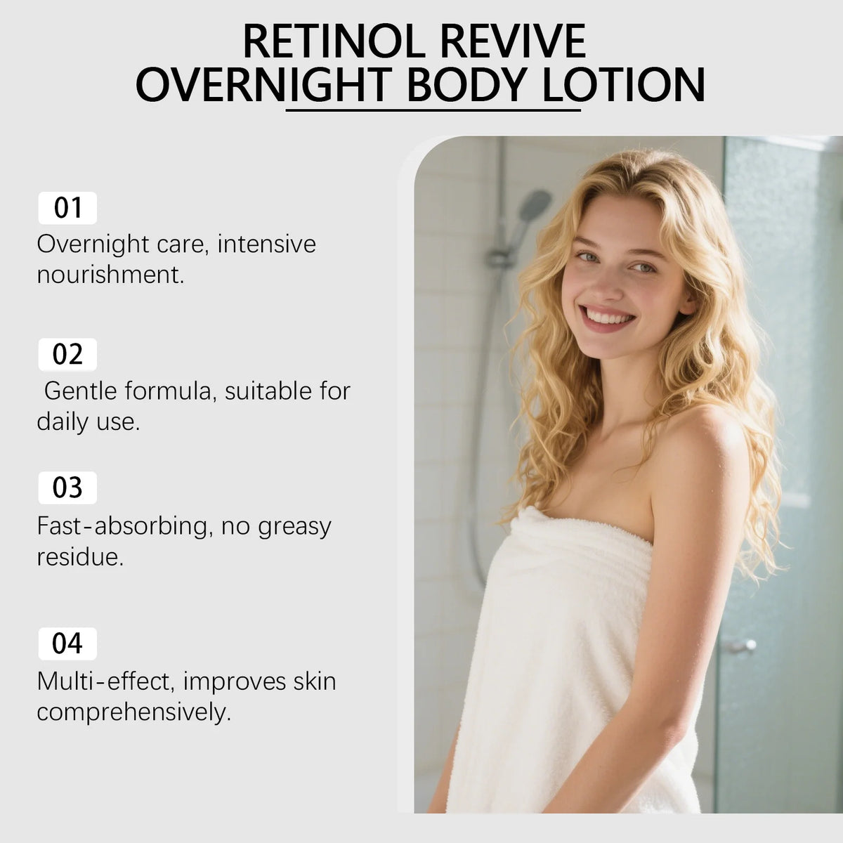 Retinol Body Cream – Nourishing Night Firming & Brightening Retinol Body Cream SWANS