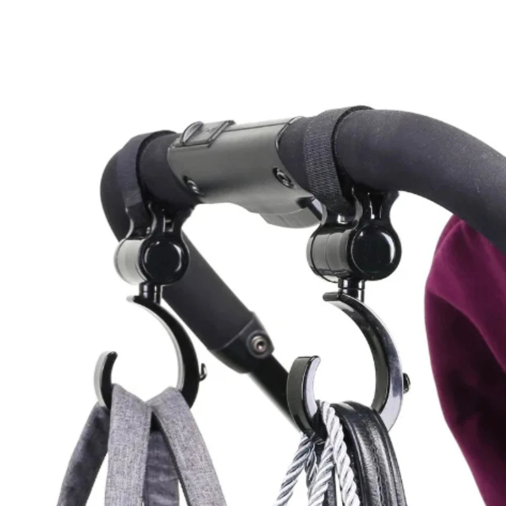 SWANS Stroller Hooks 2-Pack – Universal Pram & Cart Bag Holder Stroller Hook SWANS