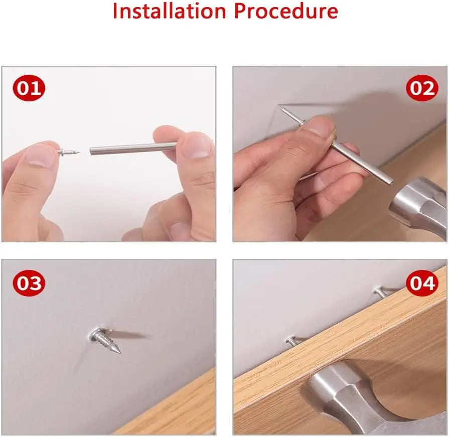 100-Pack Double-Head Invisible Skirting Nails – Seamless Trim Skirting Board Nails SWANS