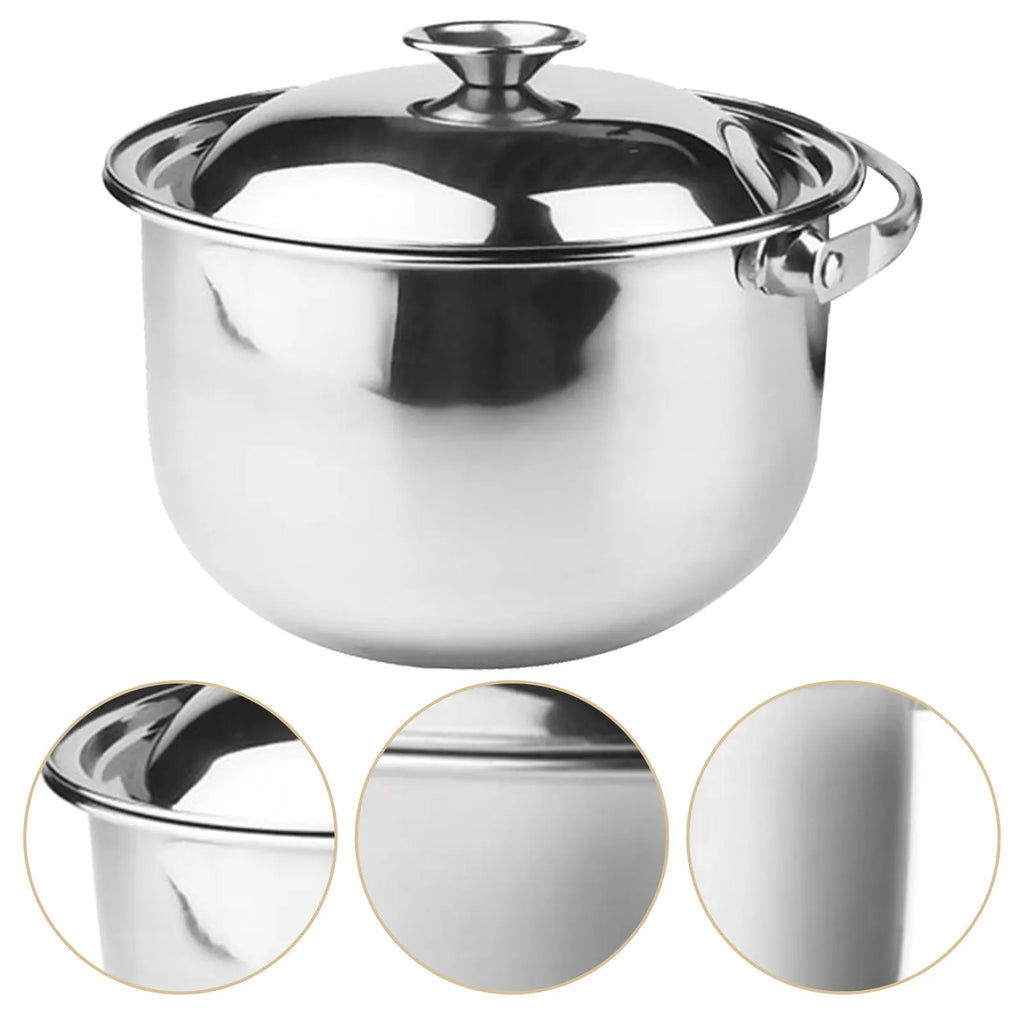 ROSENICE Stainless Steel Stockpot with Lid – 1.6L Soup Pot Stainless Steel Stockpot SWANS
