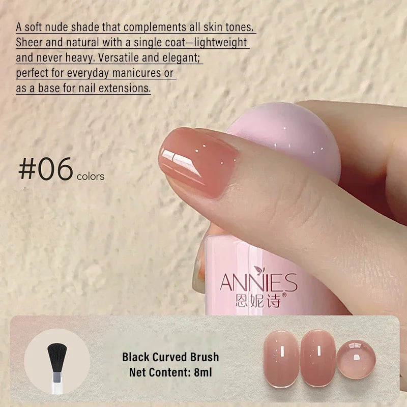 8ml Nude Gel Nail Polish – 23 Colors UV/LED Soak Off Gel Nail Polish SWANS 06