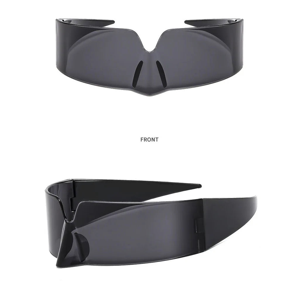 Y2K Rimless UV400 Sunglasses – Punk Vintage Goggle Unisex Fashion Sunglasses SWANS