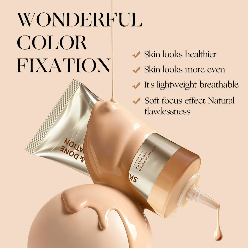 TVLV Skin Tint Foundation – Moisturizing Natural Coverage Makeup Skin Tint Foundation SWANS