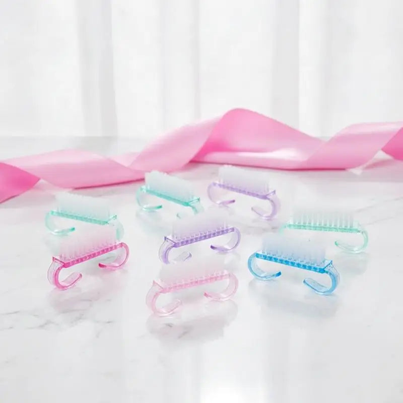 5-Pack Nail Cleaning Brushes – Soft Bristles, Ergonomic Handle Nail Cleaning Brush SWANS