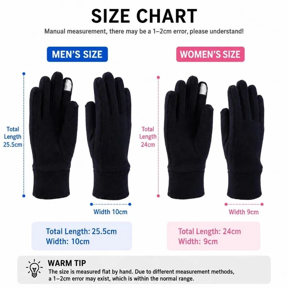 SWANS Polar Fleece Winter Gloves – Windproof Full Finger Unisex Winter Fleece Gloves SWANS
